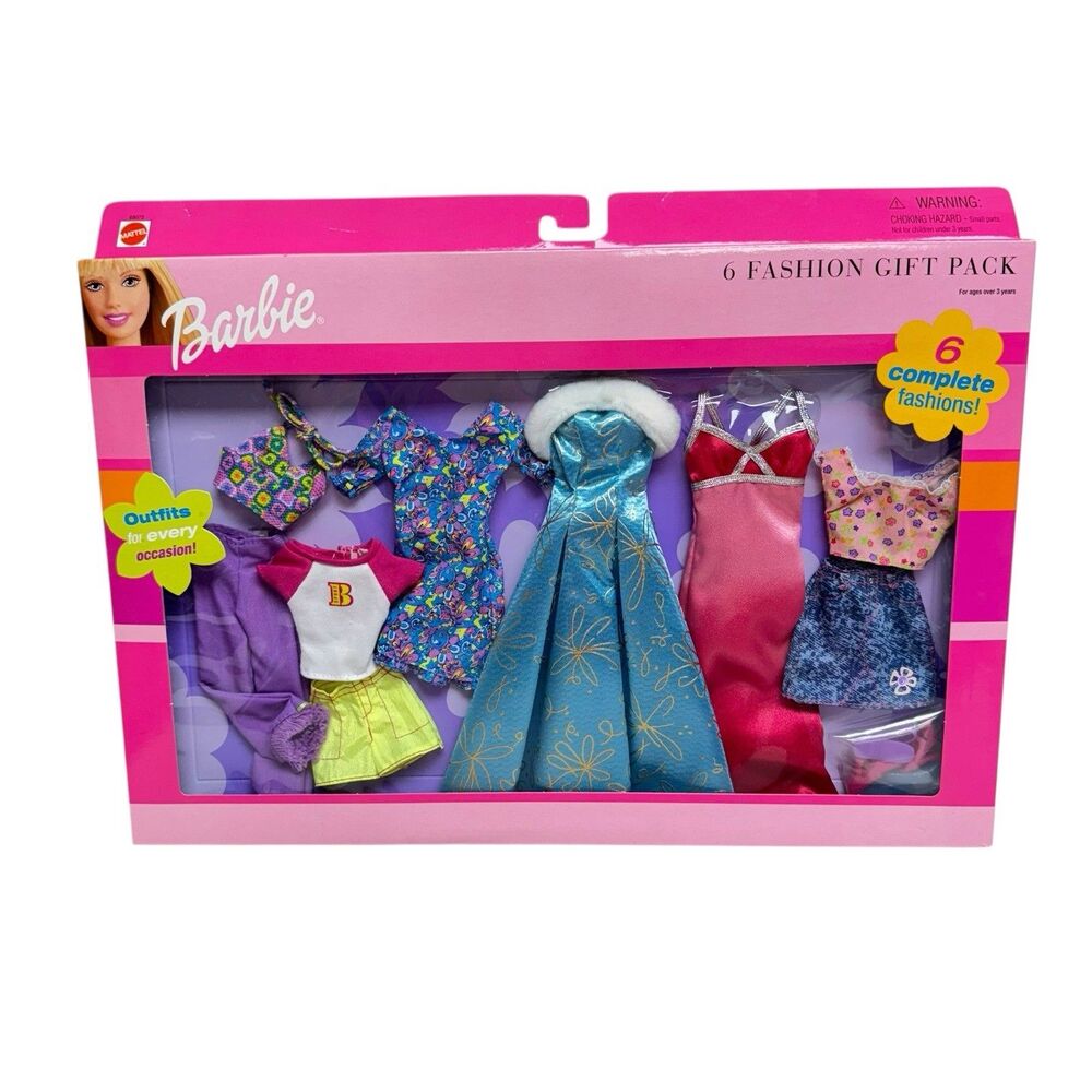 Vintage 2000 Mattel Barbie Fashion Avenue 6 Complete Fashions #68073‎ NIB  NOS